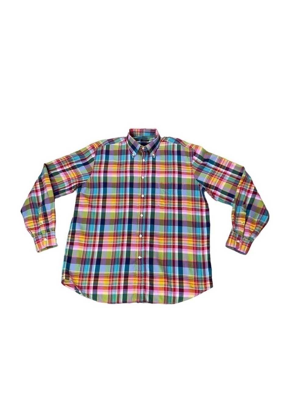 Paul & Shark Yachting Multi-Colored Plaid Long Sleeve Button-Down Shirt size XL